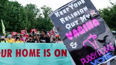 Protestas contra la derogacin del aborto en Estados Unidos