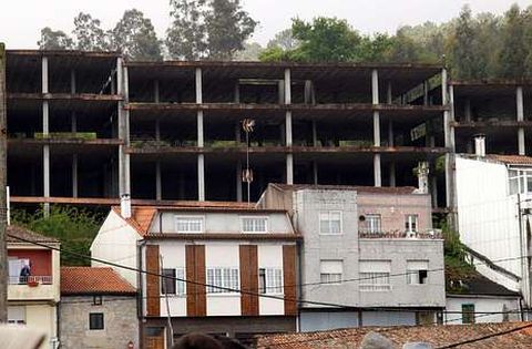 La construcci�n de la estructura del edificio de A Trabanca se hizo sin ning�n permiso.