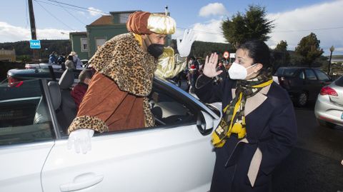 Reyes Magos, en Cee, a su paso por Lires