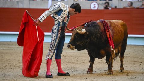 Tomás Rufo, en el coso de San Roque, en la feria de la Peregrina 2024