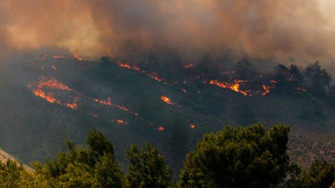 Los incendios no cesan en Grecia
