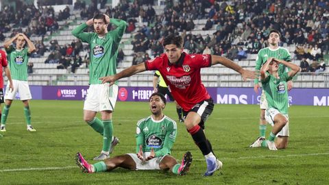 Zalaya y Pujol en el partido frente al M�rida.