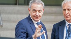 Jos� Luis Rodr�guez Zapatero, ayer a su llegada a la Audiencia Nacional.