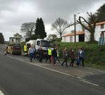 Calvo visit� las obras del vial de Corredoiras a Boirmorto.