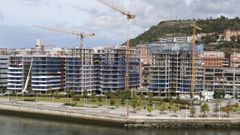 Imagen de edificios en construcci�n en la ciudad de Bilbao.