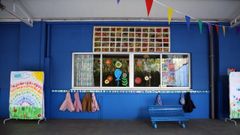 Una escuela infantil en una foto de archivo