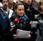 Mar�a P�rez denunciando en enero el boicot municipal. 
