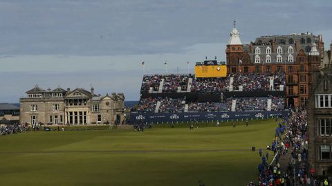 Vista del hoyo 18 del campo de St. Andrews.