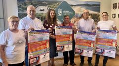 Josefa Fari�a, Marcelino S�nchez, Patricia Lojo, Manuel Gonz�lez, Antonio Gonz�lez y Emily Romero presentaron el cartel de las actividades organizadas en Postmarcos.