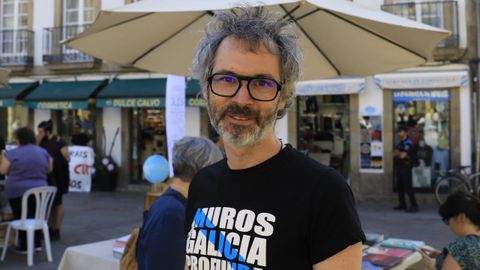 O pianista James Rhodes nunha visita a Santiago de Compostela no ano 2022.