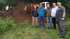 Excavaci�n en Mandi� para tratar de localizar los restos de Emilio Seoane.
