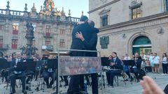 Homenaje de la Banda Municipal de Santiago a Miguel de Souto