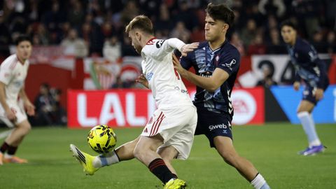 Lance del encuentro entre el Sevilla y el Celta.