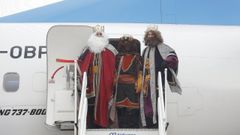 Imagen de archivo de los Reyes Magos en su visita a A Coru&ntilde;a