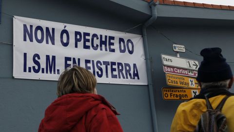 Protestas, en su da, contra el cierre del ISM en Fisterra 