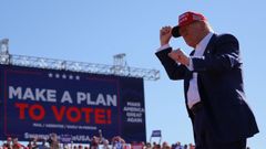 Trump, el sbado durante un mitin electoral en Wilmington, Carolina del Norte.