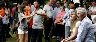En la Festa do Emigrante se re�nen todos los a�os personas de todas las edades.