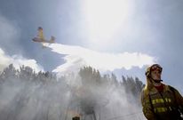 La extinci�n del incendio ocurrido en Castelo (Gunt�n) exigi� numerosos medios y grandes esfuerzos. 