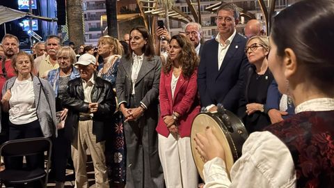 O secretario xeral do PSdeG, Jos� Ram�n G�mez Besteiro, nas festas do San Froil�n celebradas pola di�spora galega en Barcelona.