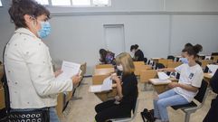 Ex�menes de recuperaci�n el pasado mes de septiembre en un instituto de Carballo