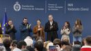 Los reyes, la princesa de Asturias y la infanta Sof�a durante su visita a Valdesoto, en el concejo de Siero, este s�bado, donde la heredera de la Corona ha hecho entrega del Premio al Pueblo Ejemplar con el que fue reconocida esta parroquia tras presentar su candidatura durante 21 ediciones