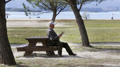 Playa Compostela, en Arousa