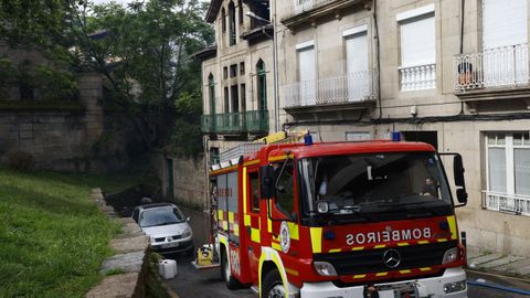 El incendio, esta ma�ana.