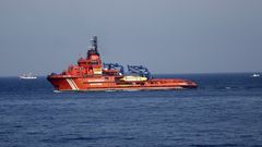 Imagen de archivo de un remolcador de Salvamento Mar�timo