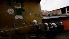 Patrulla policial en S�o Paulo