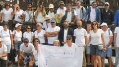 Tripulaci�n de El Camino a Vela, que peregrin� en 25 veleros.