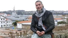 El ex militar Xurxo Gago, en Ferrol.