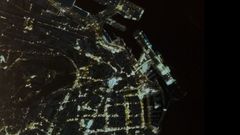 Las luces de Navidad de Vigo desde el espacio