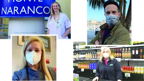 Por la izquierda, arriba, Raquel Prieto e Ildefonso Rodr�guez. Abajo, por la izquierda, Laura Gonz�lez y Sandra Fern�ndez