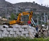 En la subida al Mirador de O �zaro quedan obras en marcha. 