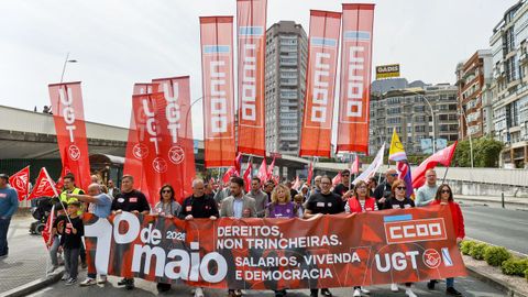 Manifestaci�n del 1 de mayo en A Coru�a