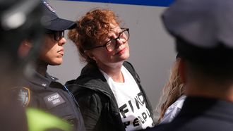 Susan Sarandon, entre los detenidos por protestar contra Netanyahu en Nueva York