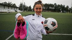 L�a Arufe, futbolista de Porto do Son.