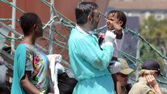 La llegada de los inmigrantes a Catania