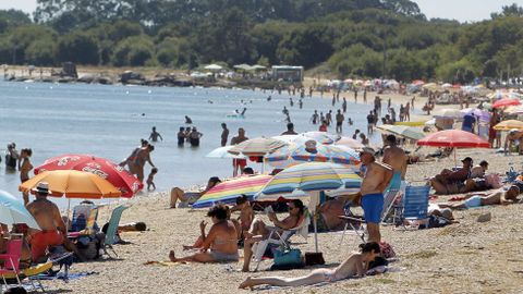 Playa de O Bao, en Illa de Arousa