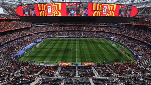 Plano panor�mico del Los Angeles Stadium.
