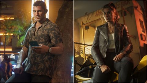 Jason Duval y Lucía Caminos, la primera protagonista femenina de la saga GTA.