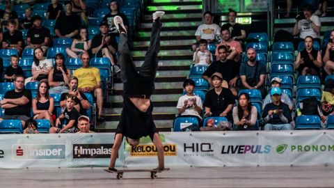 El skater Ismael P�rez, en el Mundial de este a�o.
