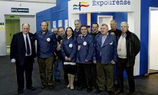 Los integrantes de la Gran Orden recorrieron los estands instalados en Expourense.
