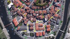 Reordenaci�n del tr�fico en el barrio de la Ribera de Betanzos