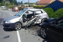 La carretera AC-162, de Bergondo a Sada, registr� un grave accidente en la ma�ana de ayer.