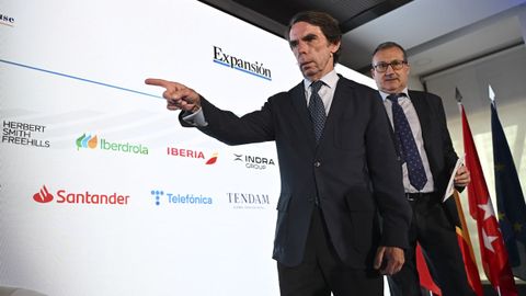 Aznar, en el acto informativo celebrado en Madrid