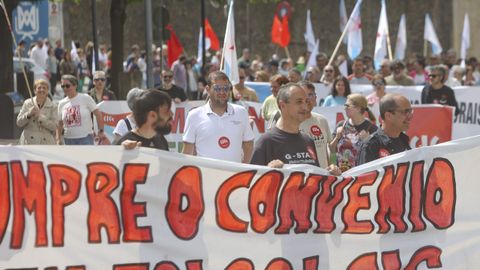 Trabajadores de Lidl en el Primero de Mayo