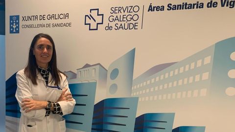 La todavía directora de Atención Primaria de Vigo, Reyes Díaz Lambarri