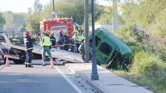 Las im�genes del accidente de Santa Cruz de Mondoi