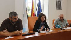 Mar�a Jos� Fern�ndez, en el centro, en el pleno en el que dimiti� como alcaldesa